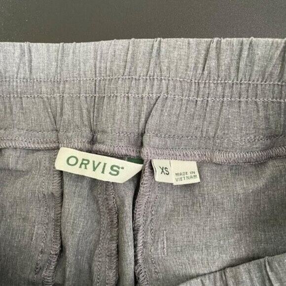 Orvis Womens Pants Size XS Gray Pull On Tapered Leg Casual Comfort Side Pocket - Picture 3 of 14
